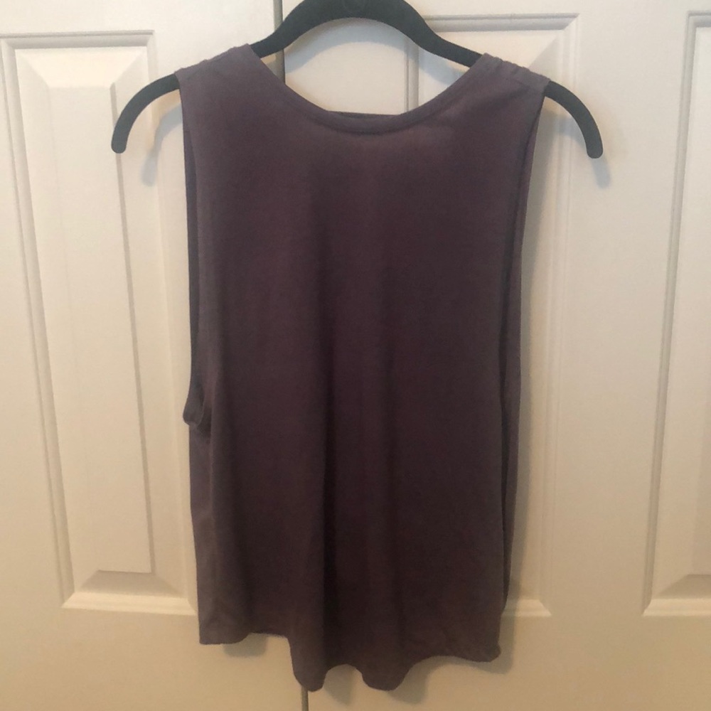 Forever 21 l Purple Low Cut Backless Knit Tank